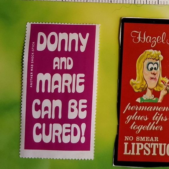 3/$25 vintage 70s Wacky Pack large funny joke gag stickers x3 - Picture 3 of 5